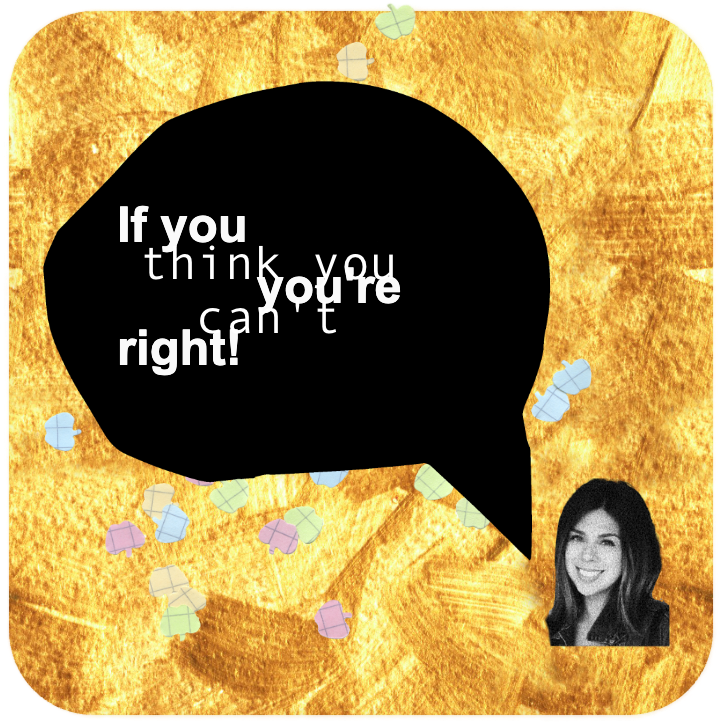Speech bubble reading: What if I glue things into a journal and make it a daily practice?