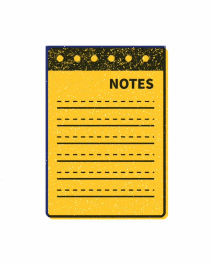 Illustrated writing notepad